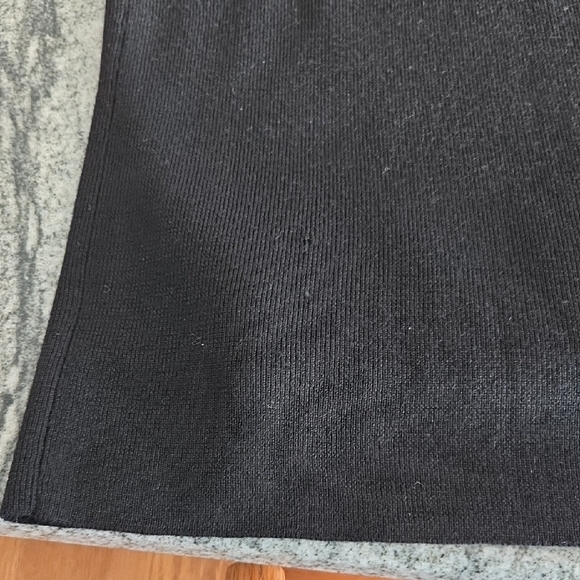 Bloomingdale's Women's Medium 100% Wool Knit Long Column Black Maxi Skirt - Picture 11 of 11